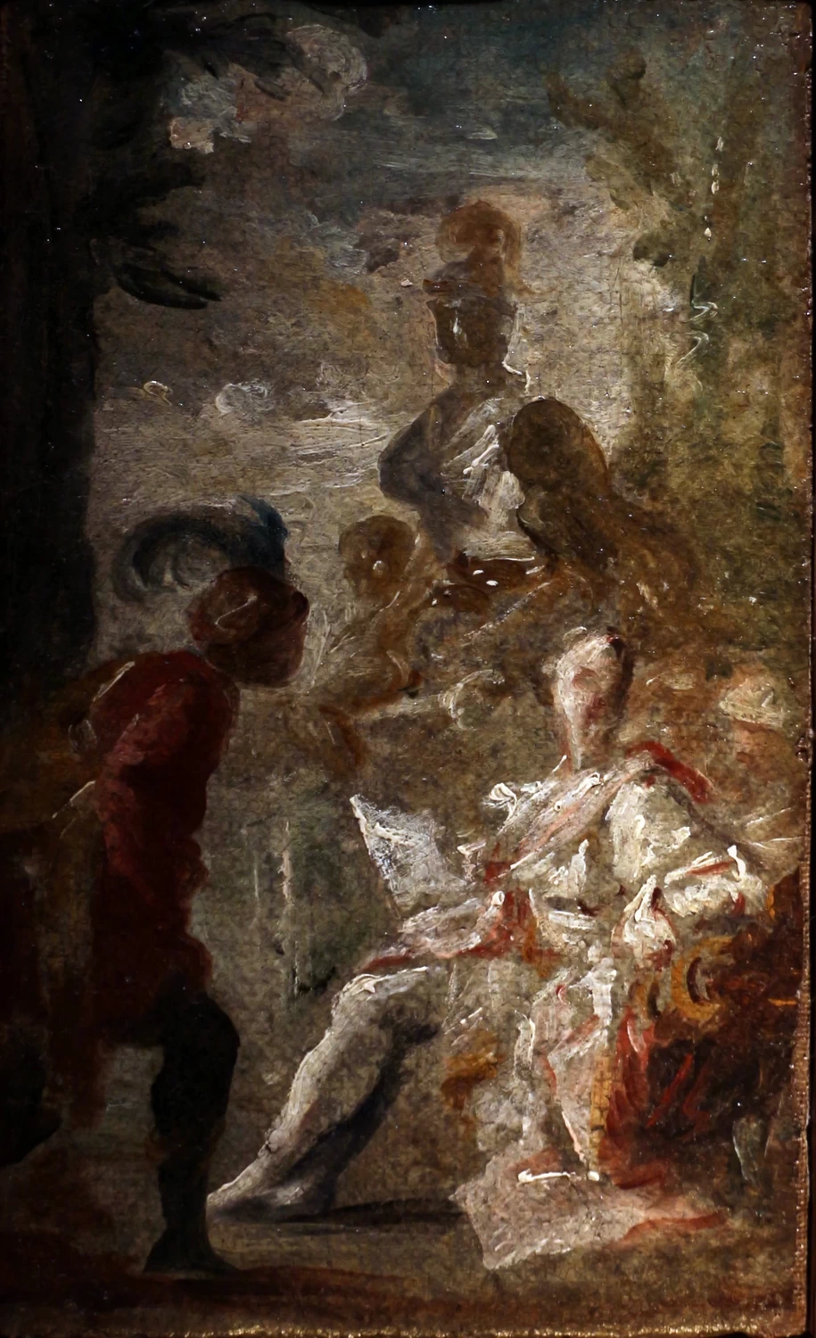 Ccarlo e Ubaldo giungono nel giardino di Armida - bozzetto
